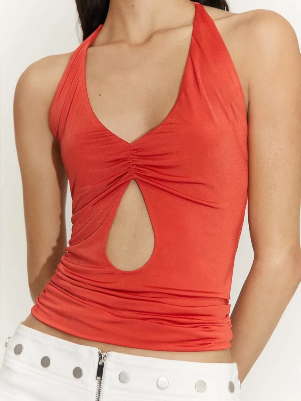 Mango x Siedres - Cut Out Halterneck Top